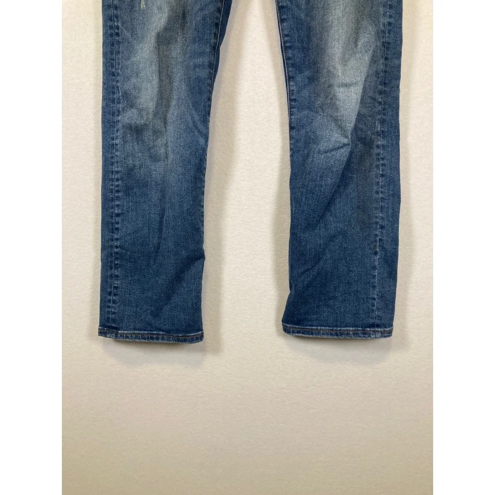 Distressed Banana Republic Mens‎ 29 Blue Straight Leg Premium Denim Jeans